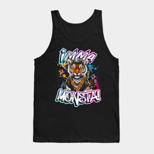 Imma Monsta! TIGER | Blacktee | by Asarteon Tank Top